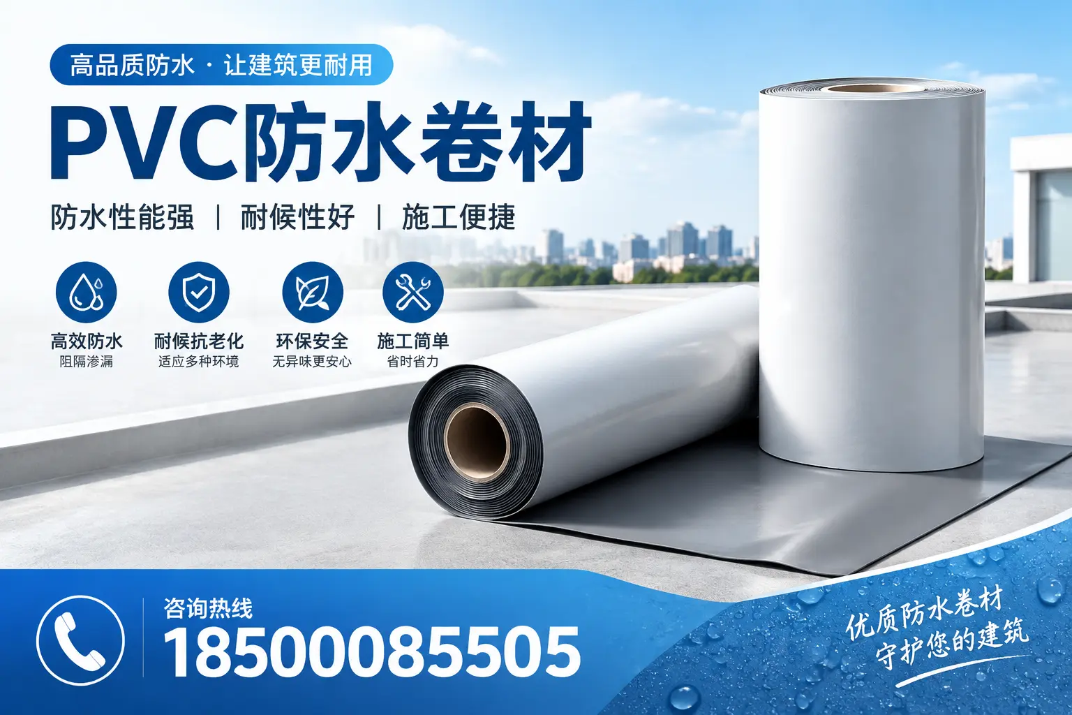 PVC防水卷材的维护保养秘籍，保障吉安客户的投资
